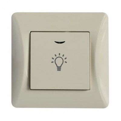 Μπουτόν Κλιμακοστασίου Μπεζ Lineme H-Series 50-00107-30